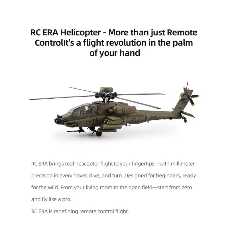 New In Stock Rc Era Ah-64d Apa - Rc Helicopter Single Rotor review and price
